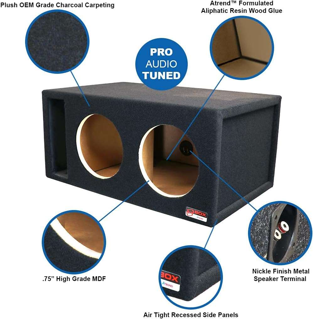 10DQVDD Dual 10" Vented Enclosure Certified for Digital Desgins 500, 1000, 1500, 2500 & 3500 Series Subwoofers - Healthier Me Beauty, LLC