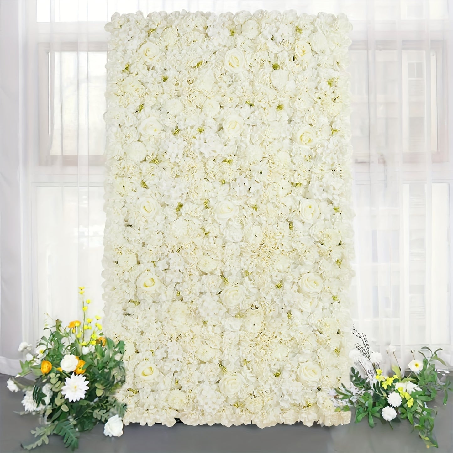 White Flower Wall Backdrop (6-48 Pack)