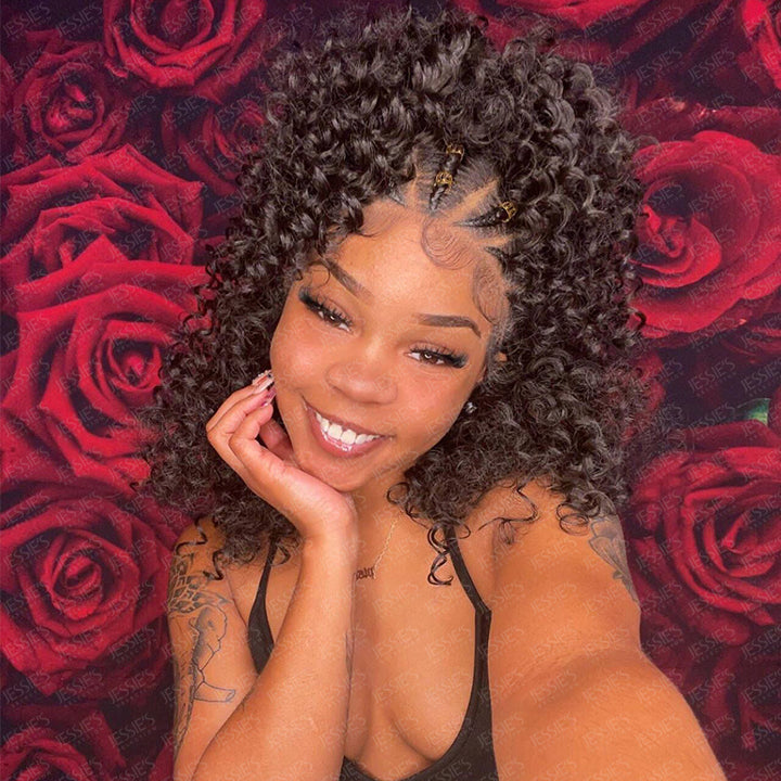 Handmade Knotless 13x6 Lace Front Braided Wig for Women