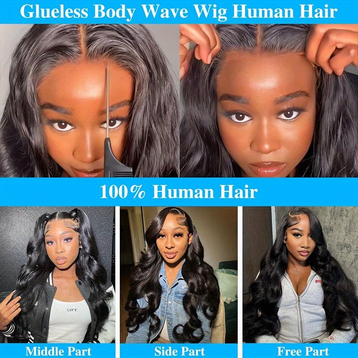 Body Wave Pre-everything 7x5 Lace Wig Human Hair Beginner Wig Pre-Cut Lace