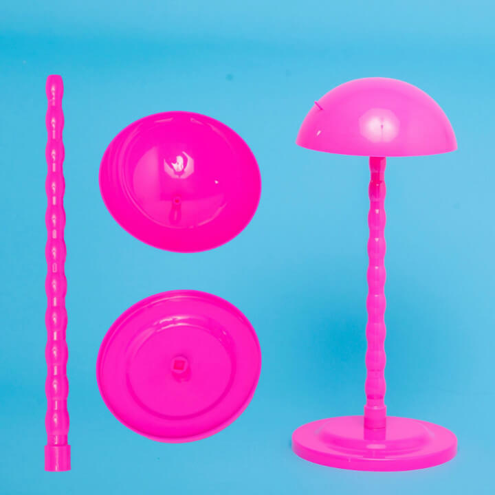 1PC Solid Color Wig Stands Plastic Hat Display Wig Head Holders Mannequin Head/Stand Portable Folding Plastic Wig Stand