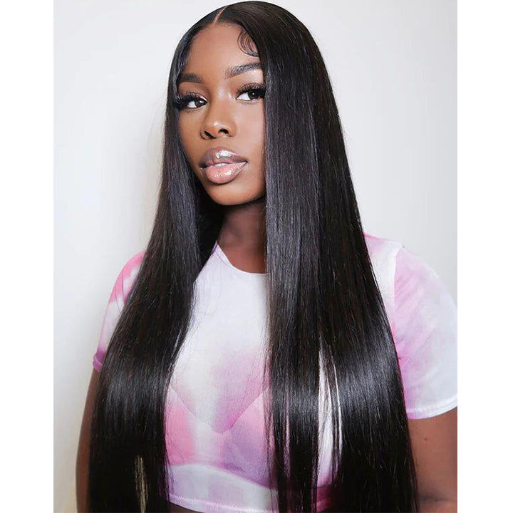 $1 for A WIG|13x4 Lace Straight Wig+Thin Part Handtied Bob Curly Wig Flash Deal