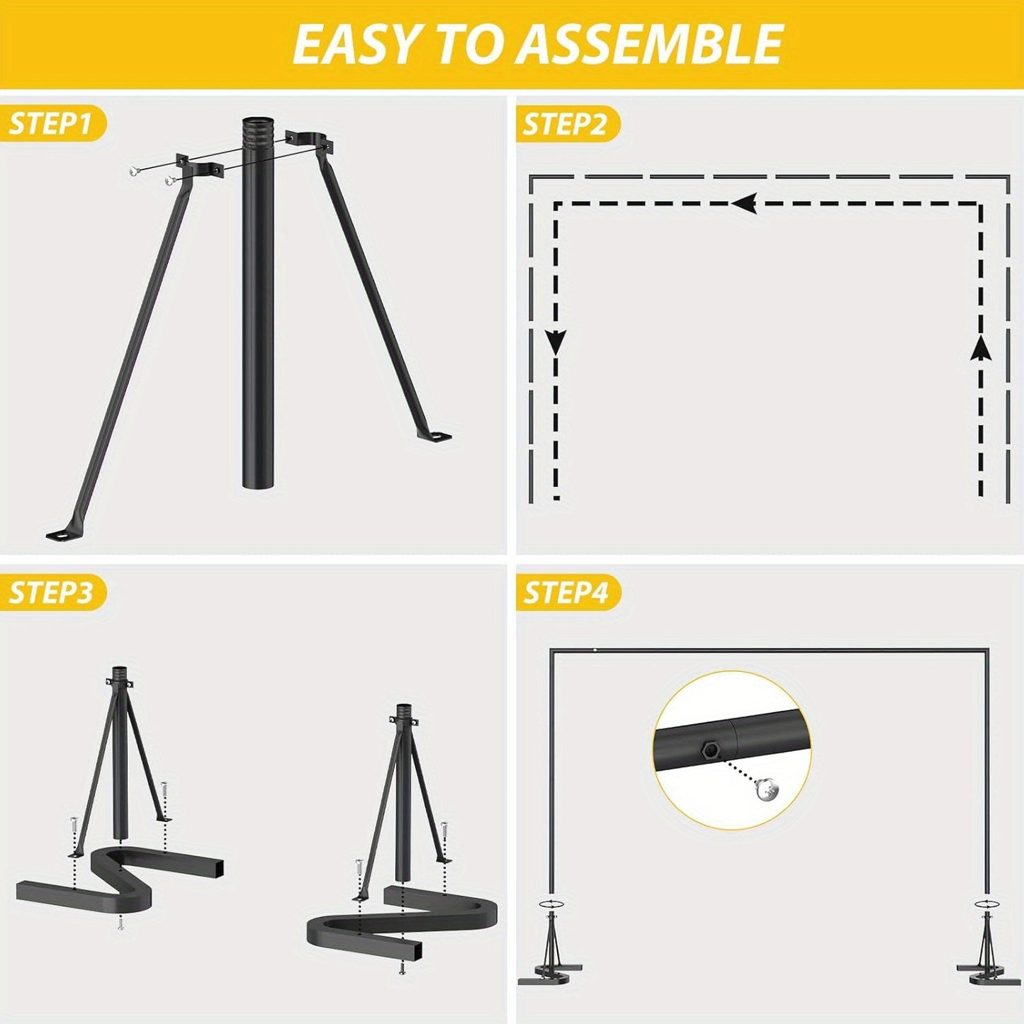 10x7 FT Backdrop Banner Stand