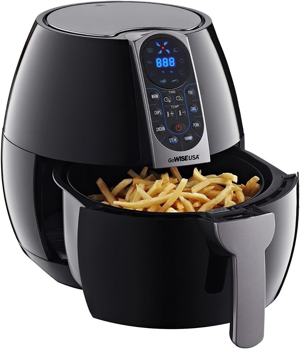 3.7 - Quart Programmable Air Fryer with 8 Cook Presets, GW22638 - Black - Healthier Me Beauty, LLC