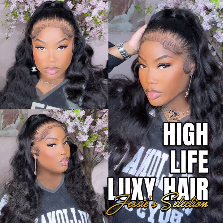 Wear & Go 13X4 Pre Cut Glueless HD Lace Front Wig Brazilian Body Wave Human Hair Wigs