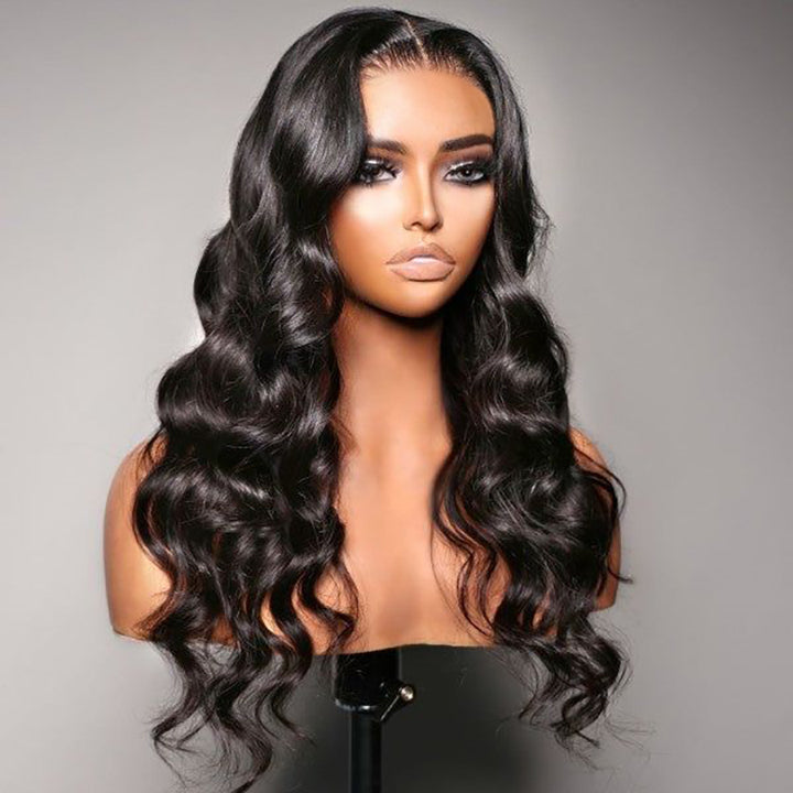 Pre Cut 9x6 Parting Max Lace Glueless Body Wave 13x4 Lace Front Human Hair Wigs