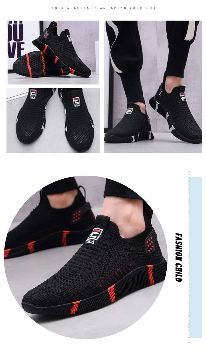 Unisex Stretch Fruit Roll Breathable Casual Flyknit Shoes