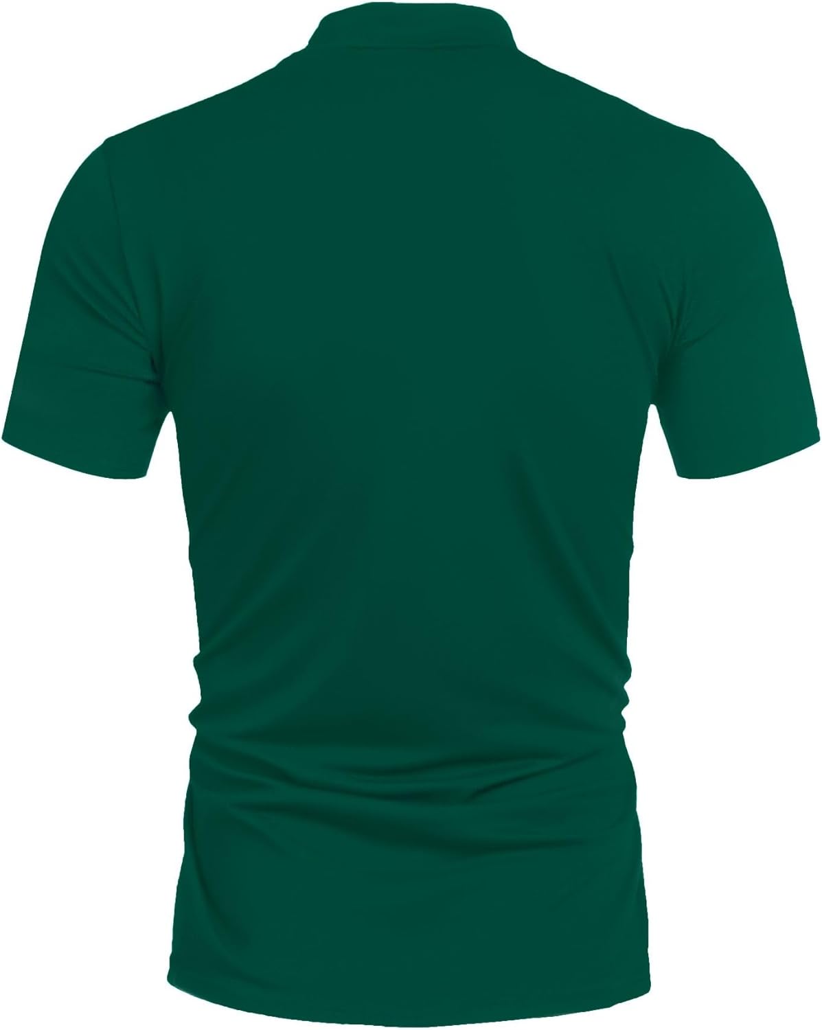 Poriff Men's Casual Mock Turtleneck Pullover Tops Short Sleeve Slim Fit T-Shirts Basic Solid Color Tees