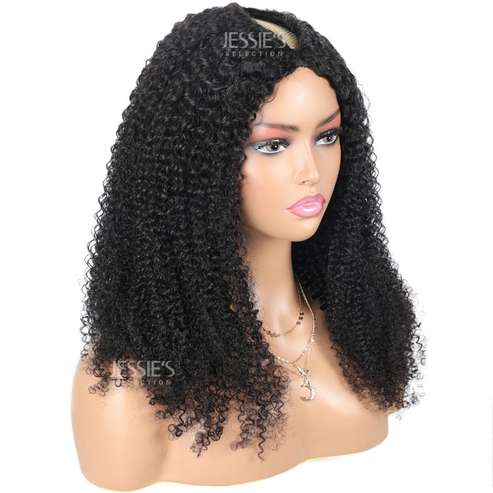 $169.99 26" Kinky Curly Thin V Part Wig Human Hair Flash Deal