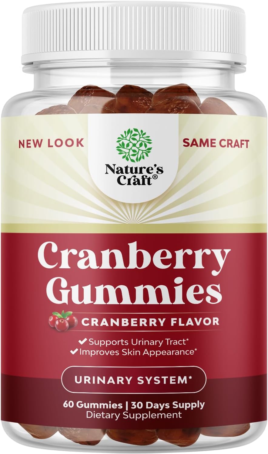Natural Cranberry Gummies for Women and Men
