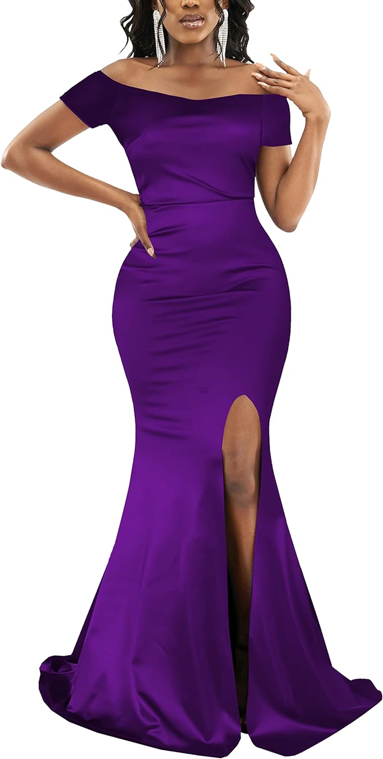 JTNFairy Women's Sexy Ruffle Sleeveless One Shoulder Bodycon Dresses Classy Pencil Curvy Party Evening Long Formal Dress