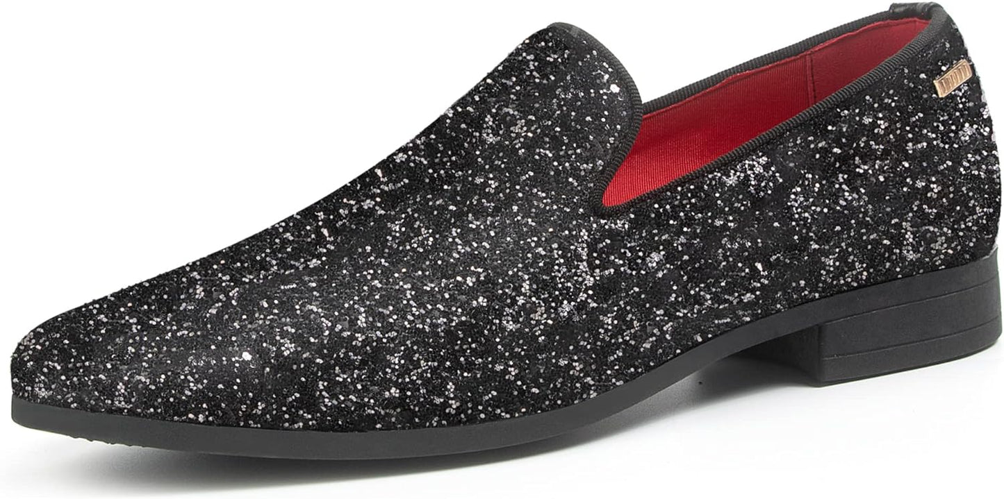 UUBARIS Mens Loafers Dress Shoes Slip On Driving Shoes Tuxedo Suit Shoes