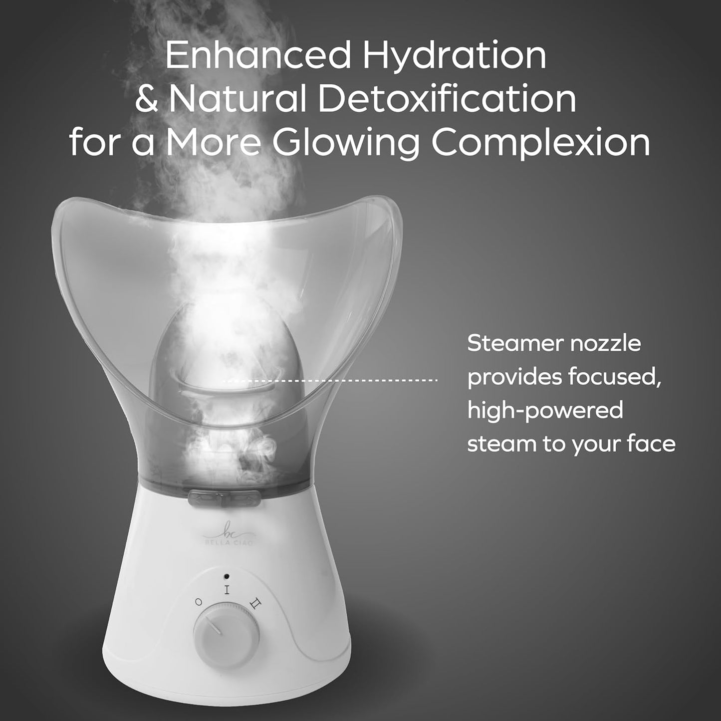 Gentle Face Steamer for Facial Deep Cleaning, 11-PC | Facial Steamer for Proactive Acne Treatment Unclogs Pores & Treats Allergies | Facial Skin Care Products Includes Needles & Tweezers