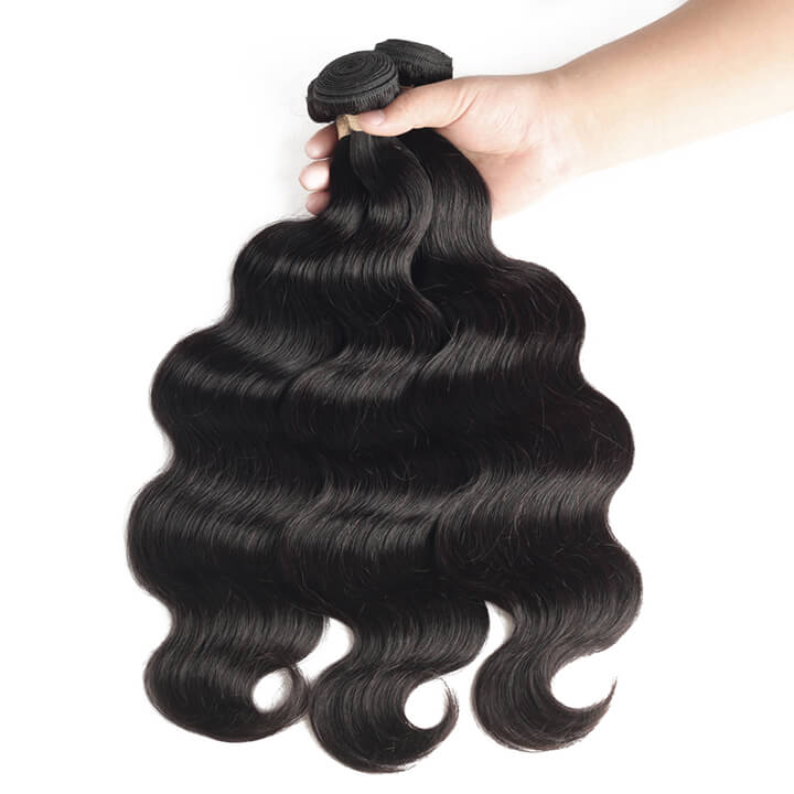 8-30 Inch Brazilian Body Wave 3 Bundles With Closure 100% Human Grade 9A Hair Extension