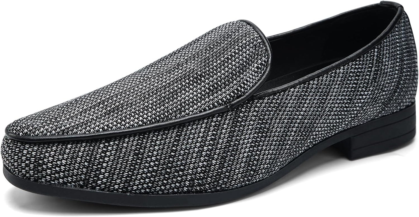 UUBARIS Mens Loafers Dress Shoes Slip On Driving Shoes Tuxedo Suit Shoes