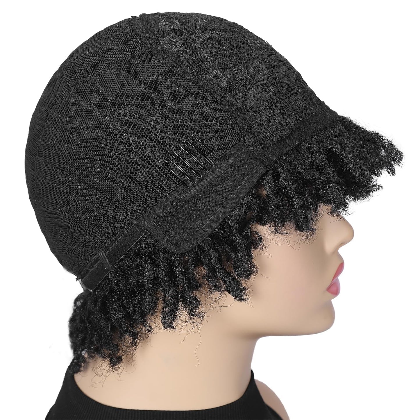 Faux Locs Braid Wigs for Women and Men Short Afro Locs Dreadlock Wig Twist Braided Dreads Wig Natural Curly Synthetic Wig