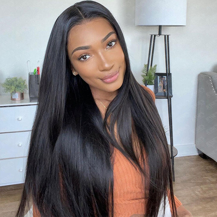 Pre-everything 7x5 Lace Wig Straight Pre-Cut Lace Human Hair Wig