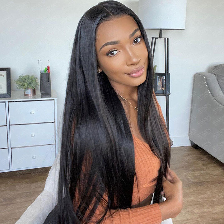 Pre-everything 7x5 Lace Wig Straight Pre-Cut Lace Human Hair Wig