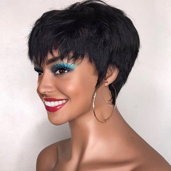 Short Bob Wig Human Hair Pixie Cut Wigs For Women Straight Wigs Human Hair Glueless Wig Flash Deal