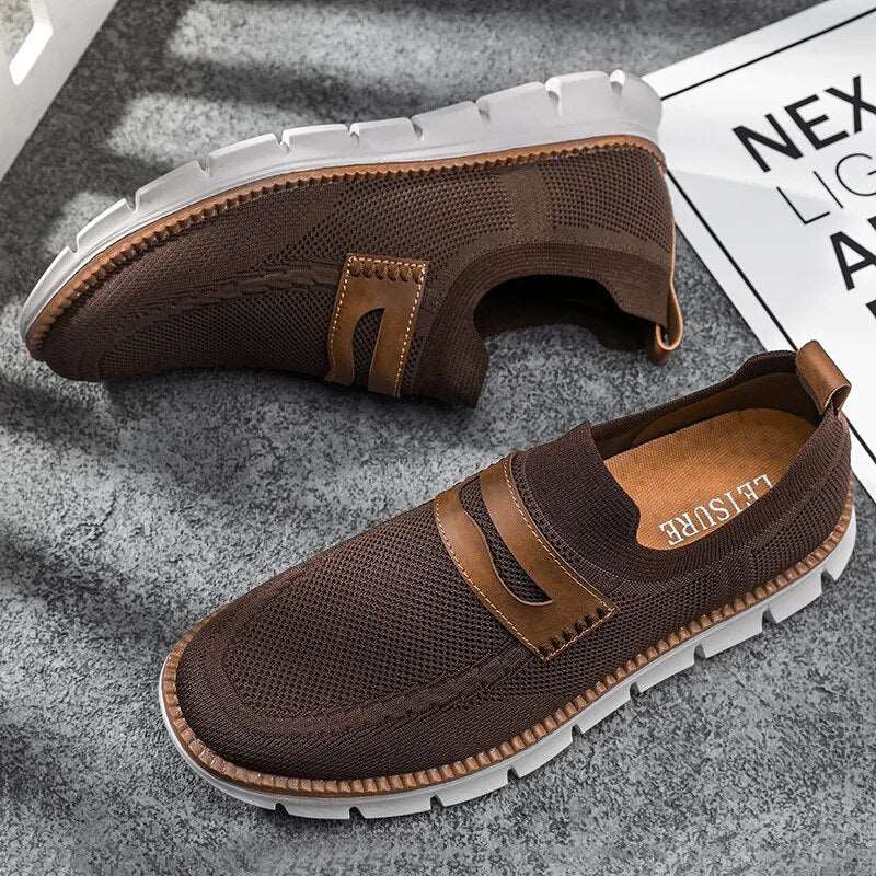 HMB Flyknit Brown Sneakers