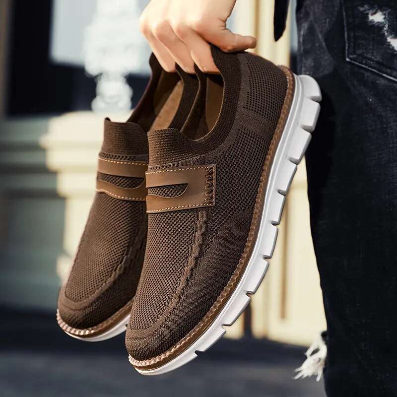 HMB Flyknit Brown Sneakers