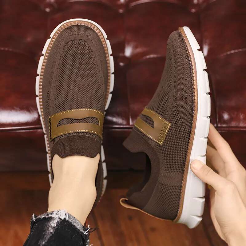 HMB Flyknit Brown Sneakers
