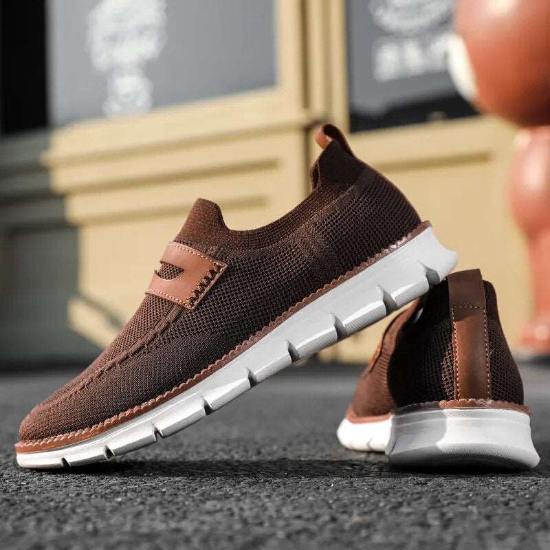 HMB Flyknit Brown Sneakers