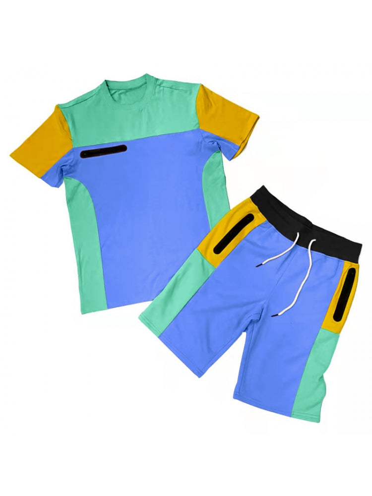 Fashion Casual Sport Short Sleeve Suits For Men