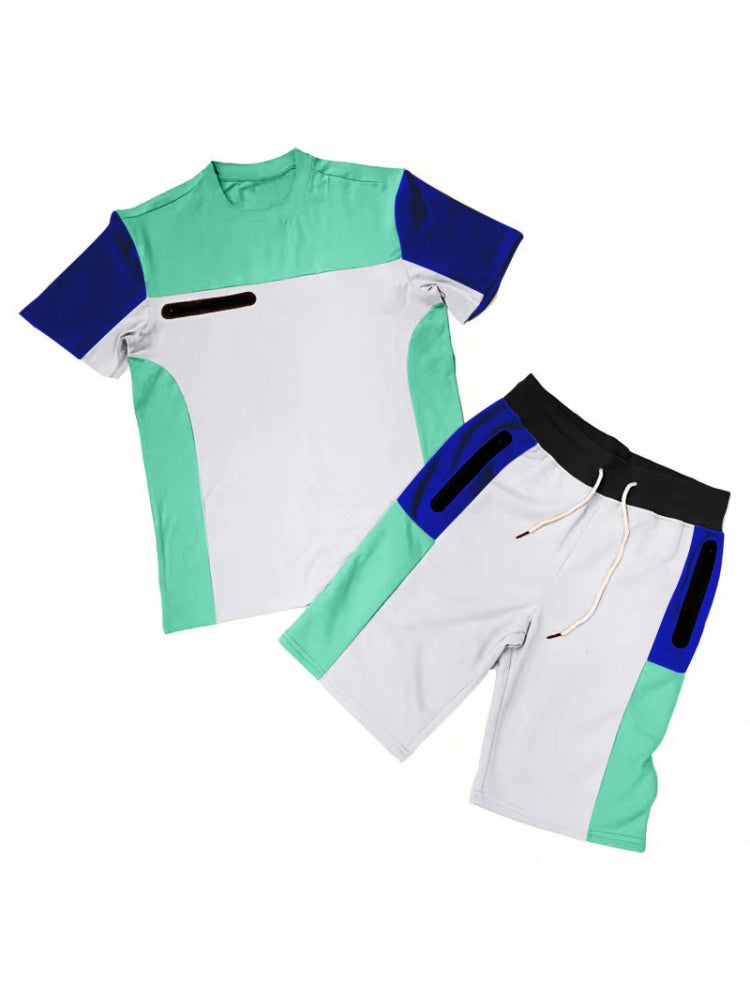 Fashion Casual Sport Short Sleeve Suits For Men
