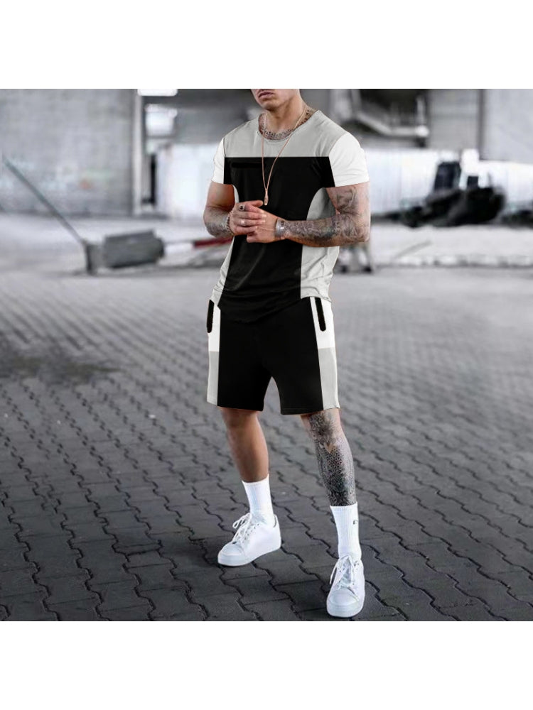 Fashion Casual Sport Short Sleeve Suits For Men