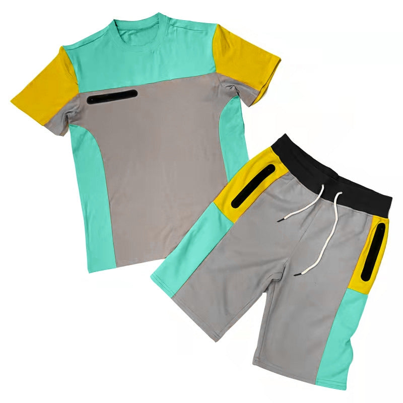 Fashion Casual Sport Short Sleeve Suits For Men
