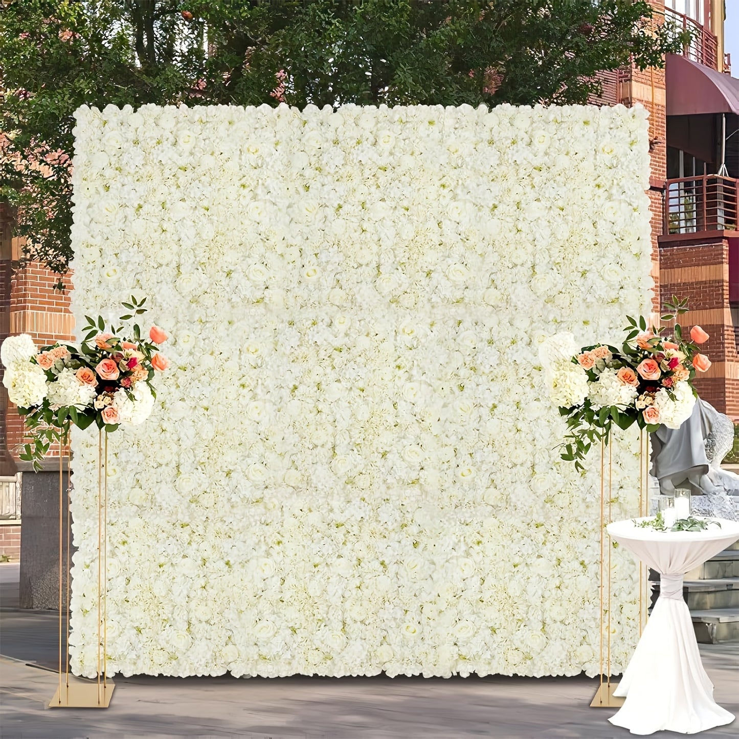 White Flower Wall Backdrop (6-48 Pack)
