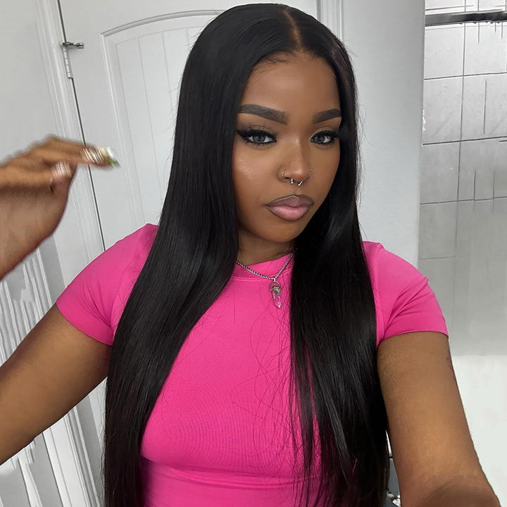 Pre-everything 7x5 Lace Wig Straight Pre-Cut Lace Human Hair Wig