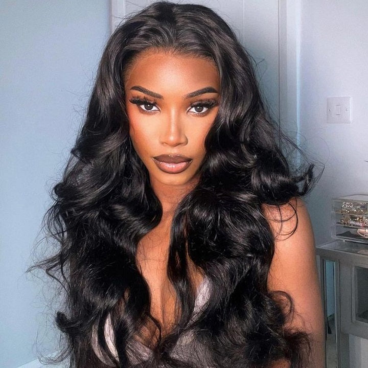Pre Cut 9x6 Parting Max Lace Glueless Body Wave 13x4 Lace Front Human Hair Wigs