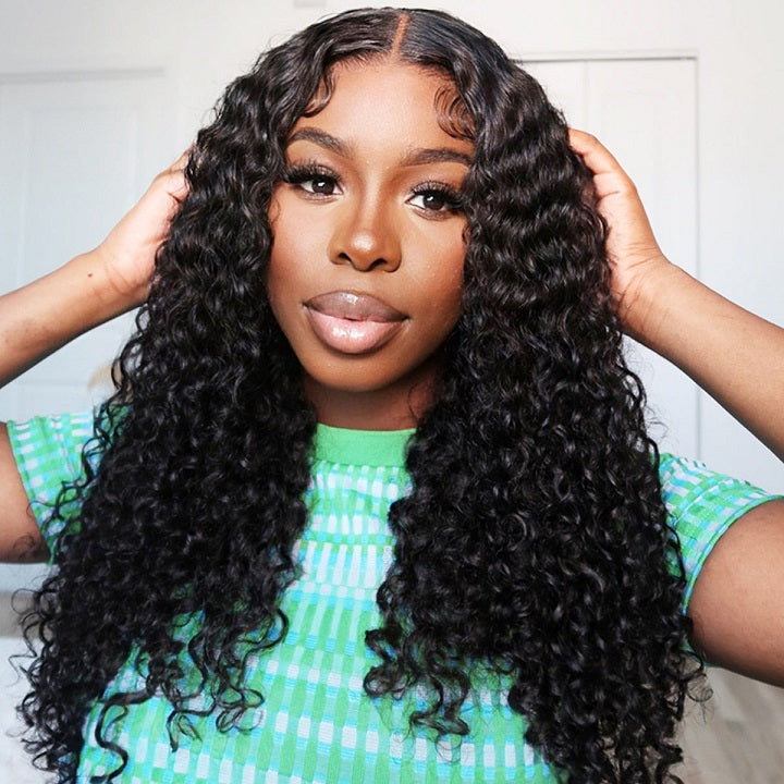 CODE:C20 20% Off 26" Water Wave 4x4 Lace Closure Wig Flash Deal