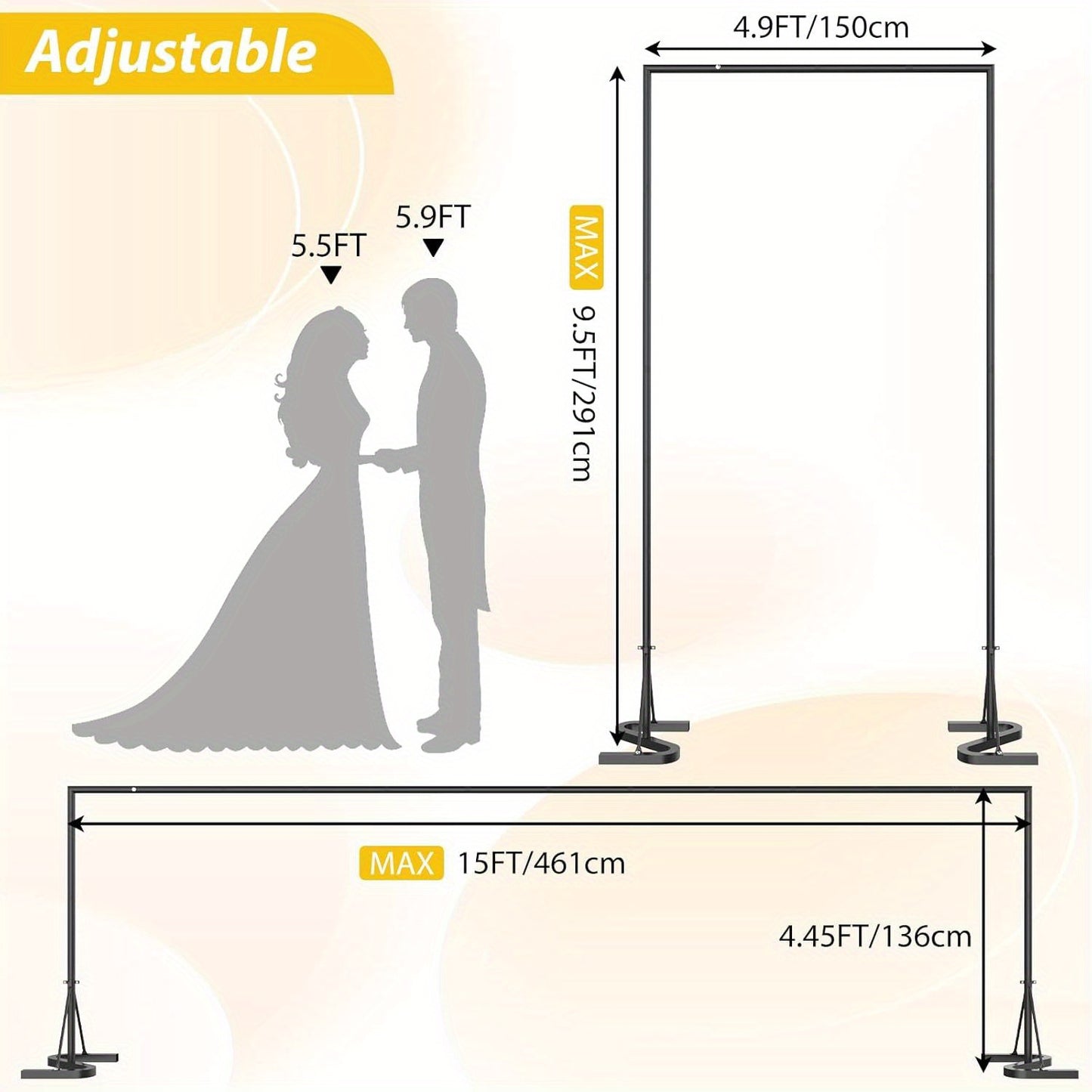 10x7 FT Backdrop Banner Stand
