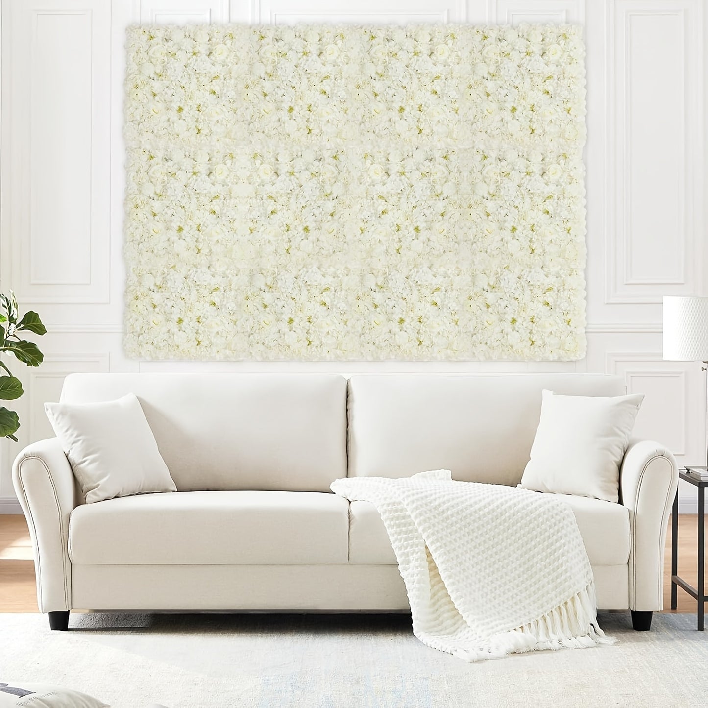 White Flower Wall Backdrop (6-48 Pack)