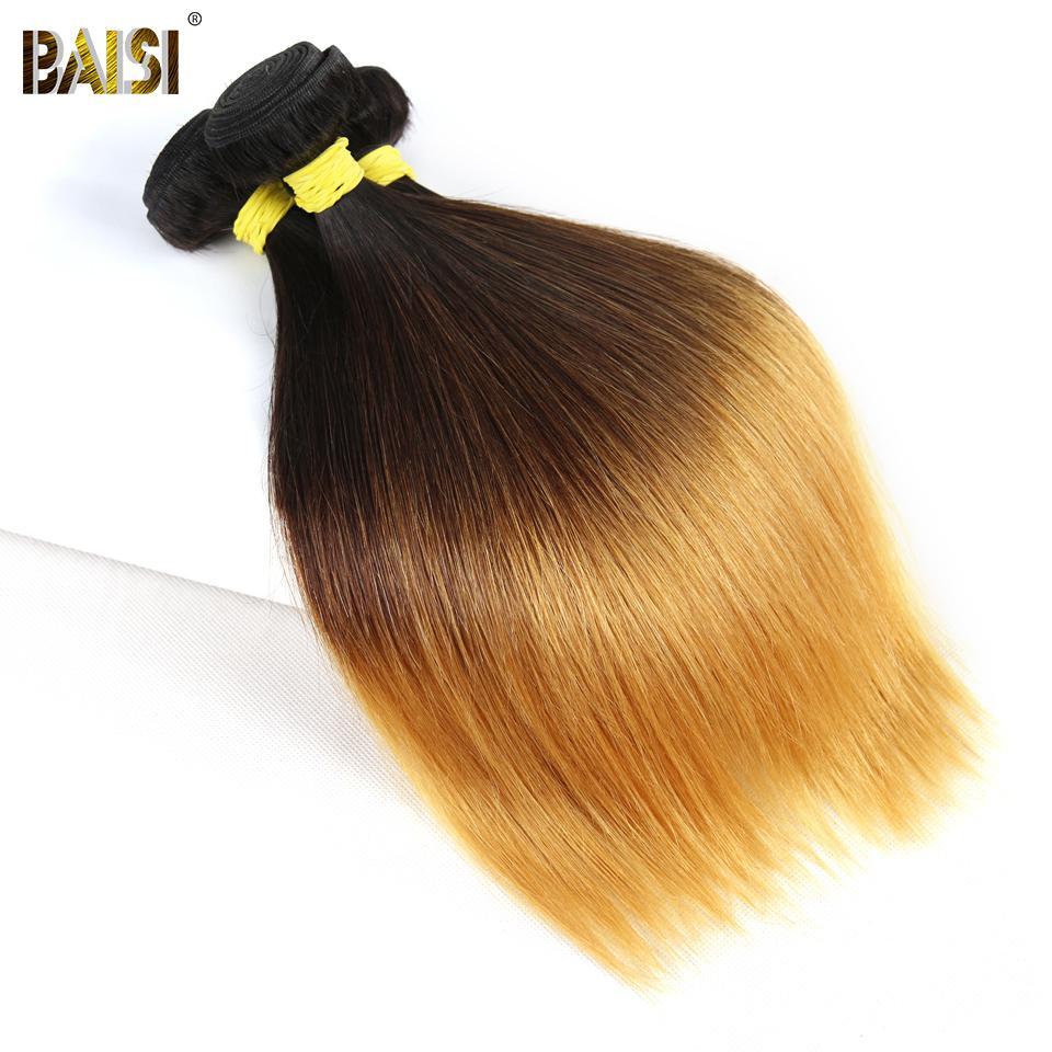10A Ombre Straight Hair 1b/4#/27#