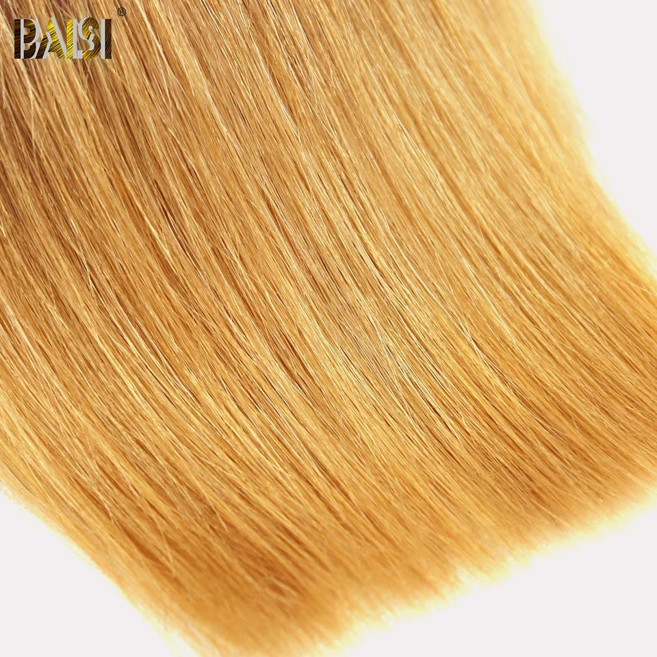 10A Ombre Straight Hair 1b/4#/27#
