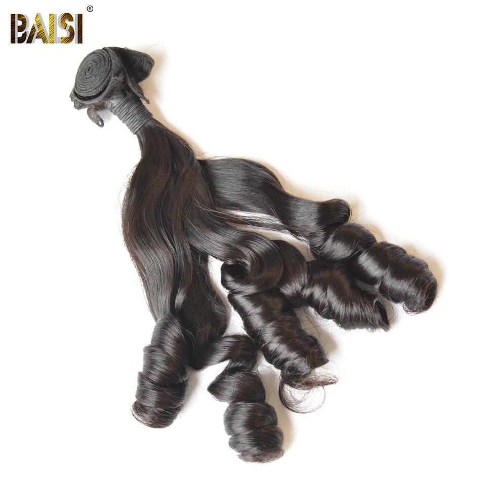 BAISI 10A Hair Weave Brazilian Virgin Funmi Hair Bouncy Curl