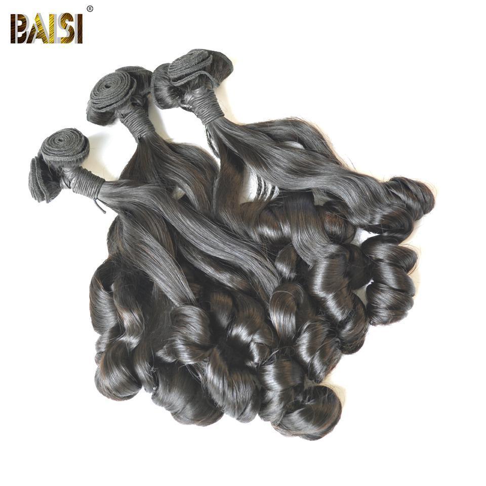 BAISI 10A Hair Weave Brazilian Virgin Funmi Hair Bouncy Curl