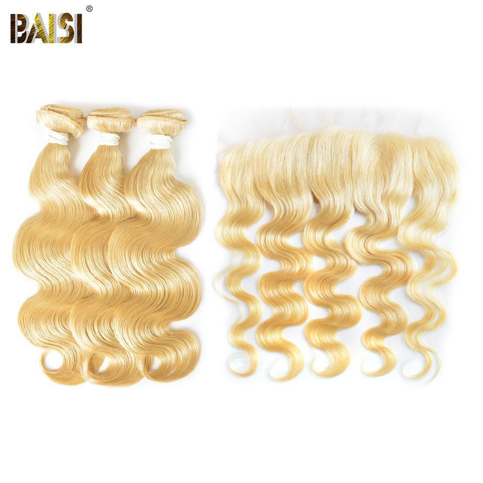 613# Eurasian Body Wave Blonde Bundles with Frontal Deal