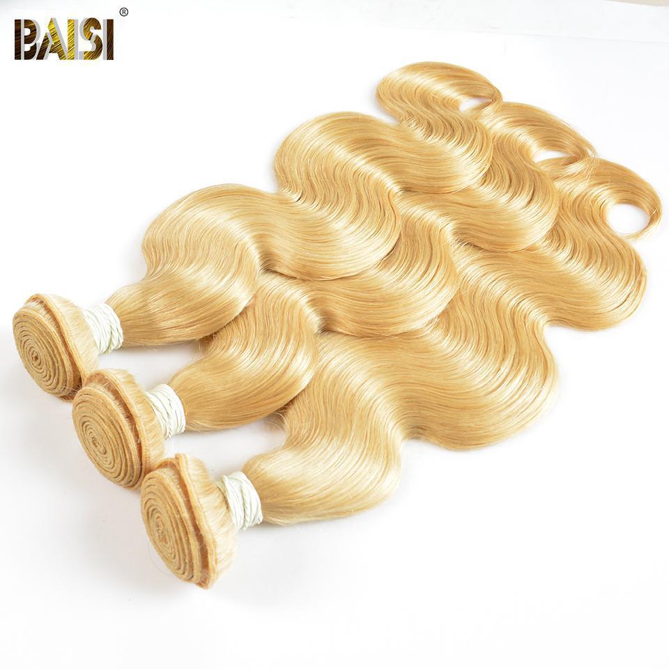 613# Eurasian Body Wave Blonde Bundles with Frontal Deal