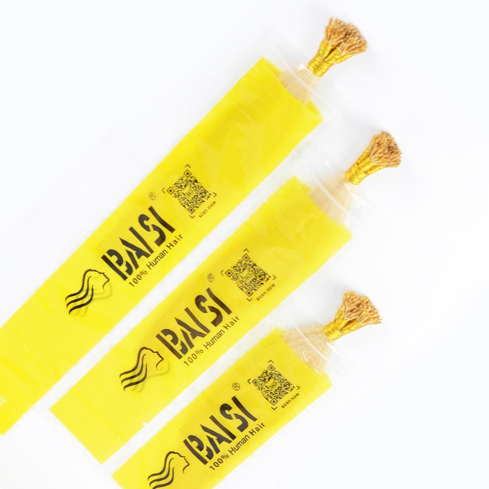 BAISI Straight I-Tip Hair, 1B/2#/4#/99J#/613#/27#/Grey#