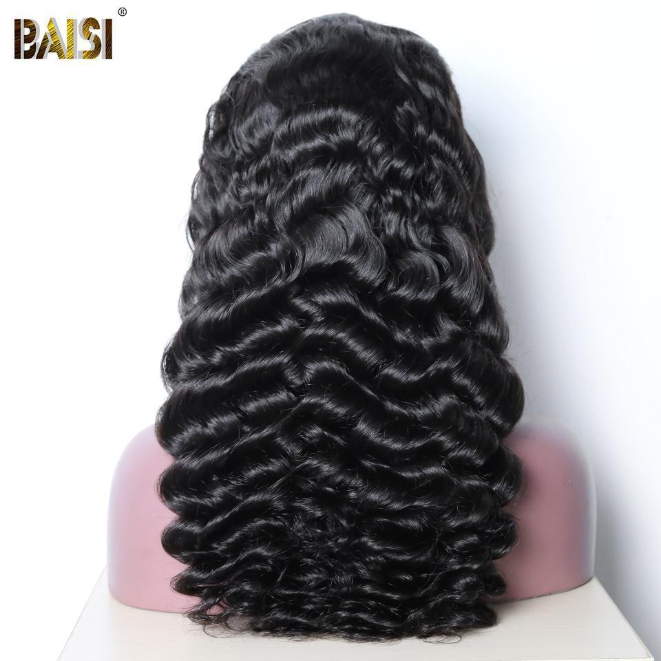 BAISI 12A Bleached Knots Loose Wave Wig Preplucked
