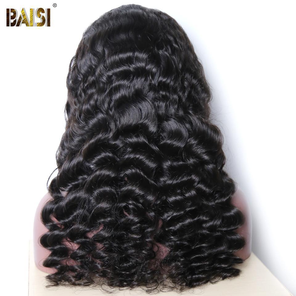 BAISI 12A Bleached Knots Loose Wave Wig Preplucked