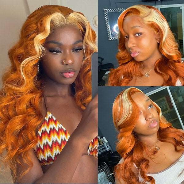 Ginger Blonde Hair Bundles with Closure Body Wave Bundles with 4x4 Lace Closure - Healthier Me Beauty, LLC