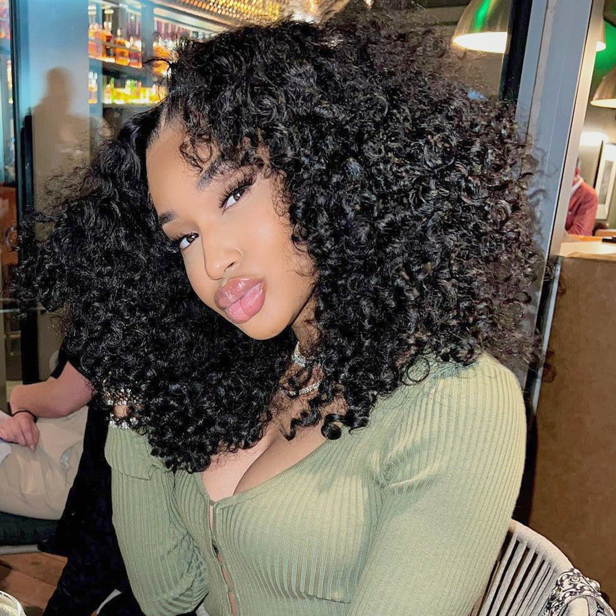 Sprial Curl 7x5 Pre Everything Bob Wig Pre Cut Lace Glueless Human Hair Wig