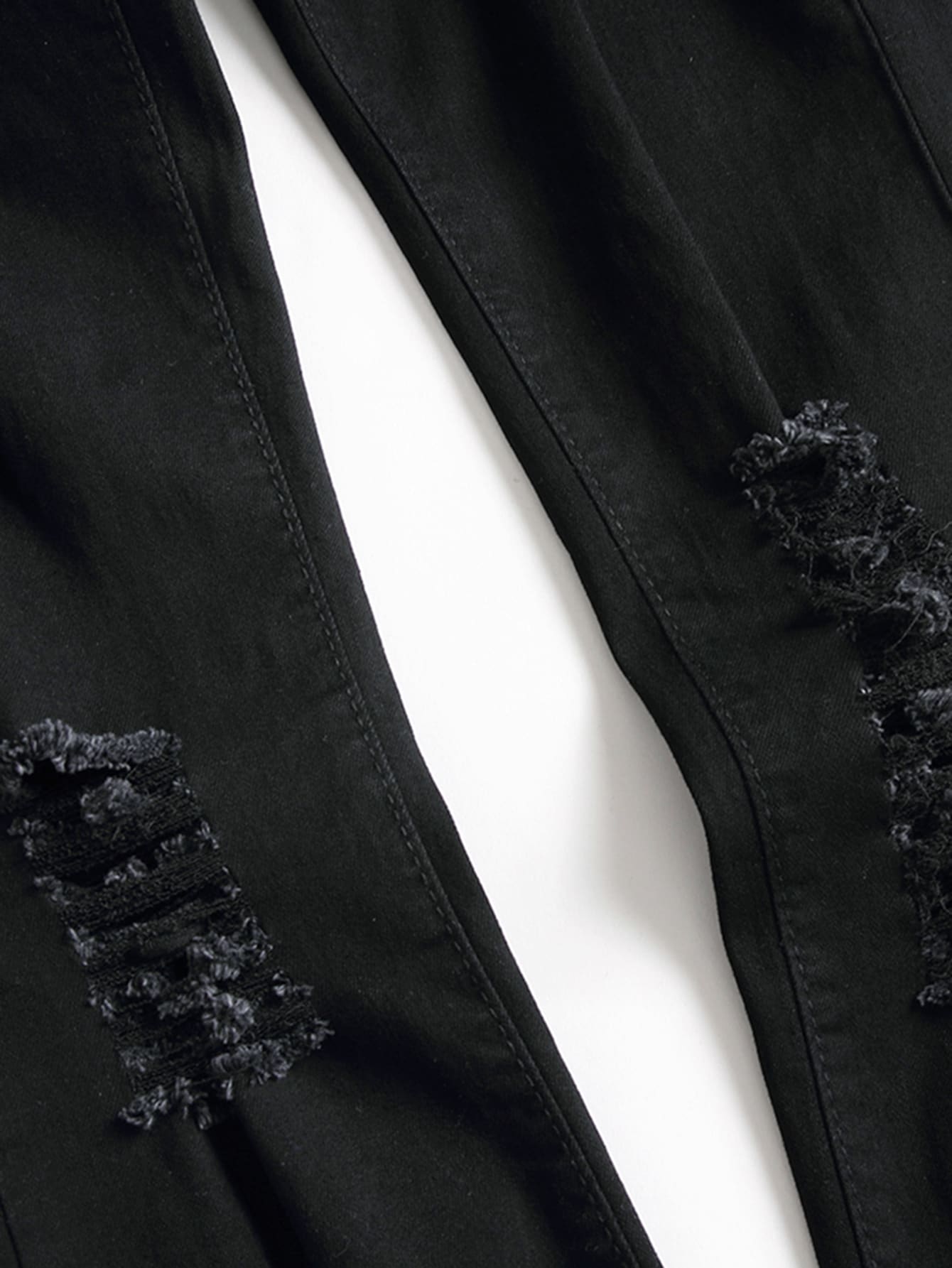 Manfinity LEGND Men Distressed Skinny Jeans