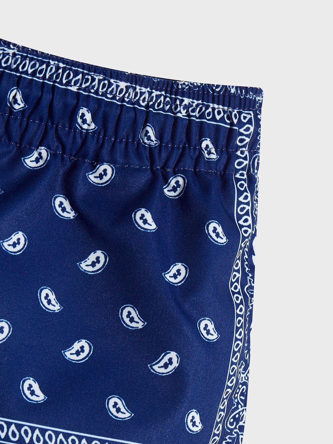 Manfinity RSRT Men Drawstring Waist Paisley Print Shorts